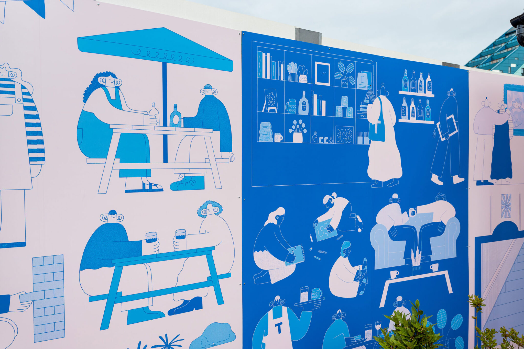 New mural by Hollie Fuller on our terrace