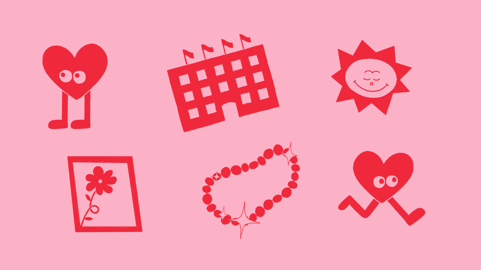 A graphic with heart symbols and an illustration of The Tetley